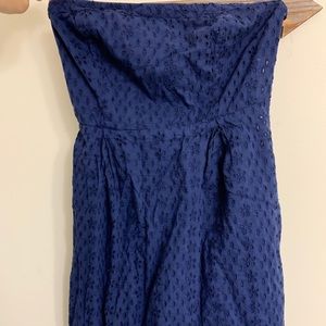 Strapless Eyelet Dress